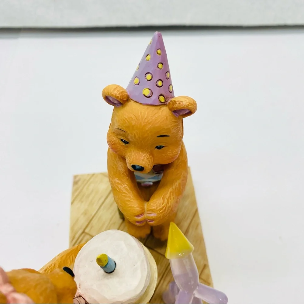 Jim Shore Button and Squeaky Figurine Make A Wish Birthday Cake By Enesco 2019